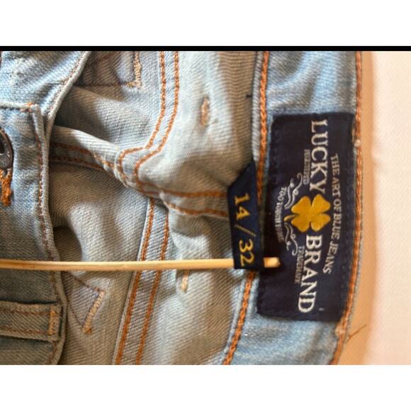 Lucky Brand Jeans Womens Size 14/32 Mid Rise Flare Light Wash Stretch Denim - Picture 3 of 5